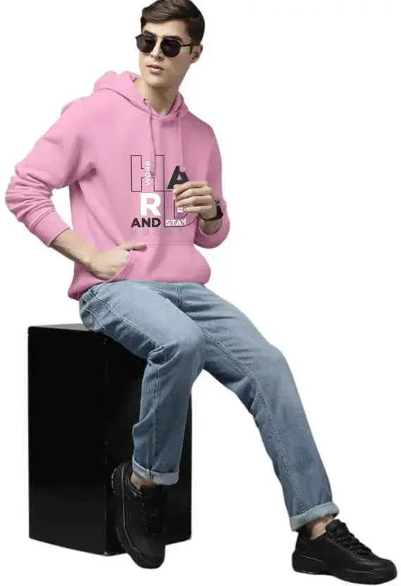 Men Full Sleeve Graphic Print Hooded Sweatshirt