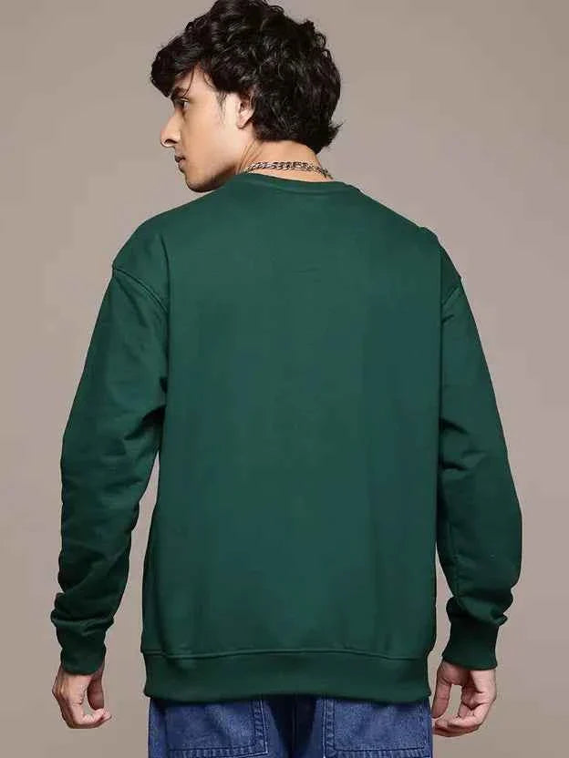 Men Full Sleeve Solid Sweatshirt