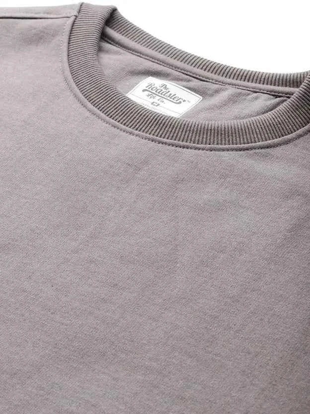 Men Full Sleeve Solid Sweatshirt