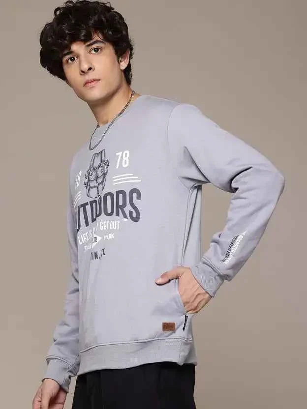 Men Full Sleeve Printed Sweatshirt