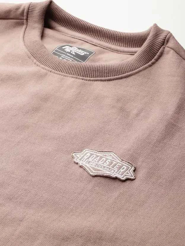 Men Full Sleeve Solid Sweatshirt
