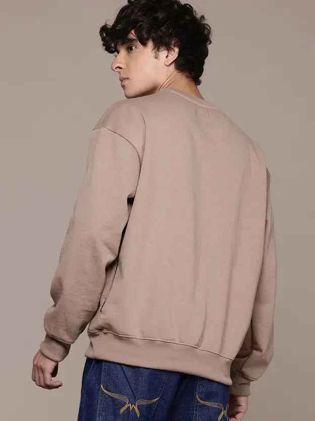 Men Full Sleeve Solid Sweatshirt
