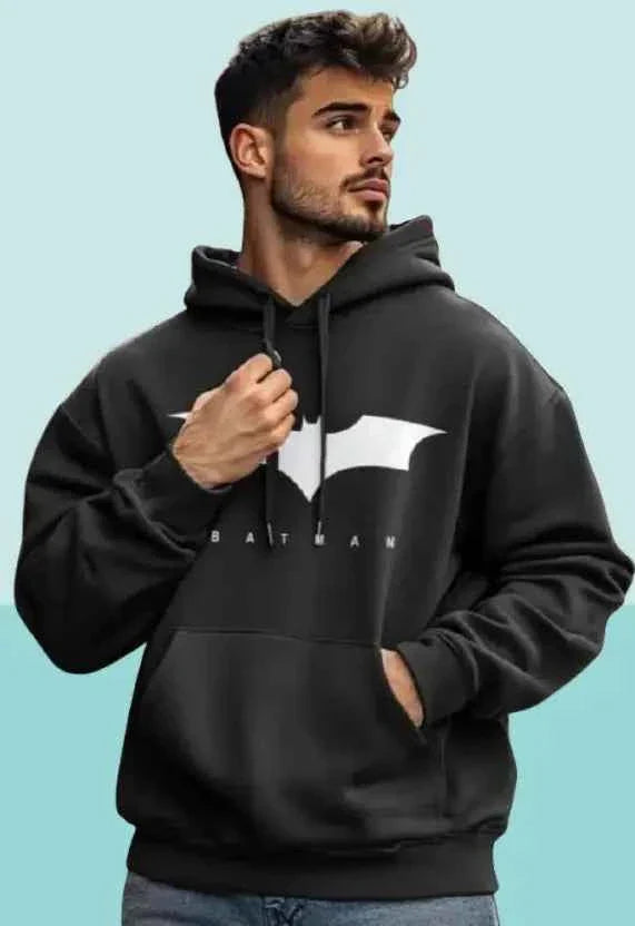 Magpy  Men Full Sleeve Printed Hooded Sweatshirt