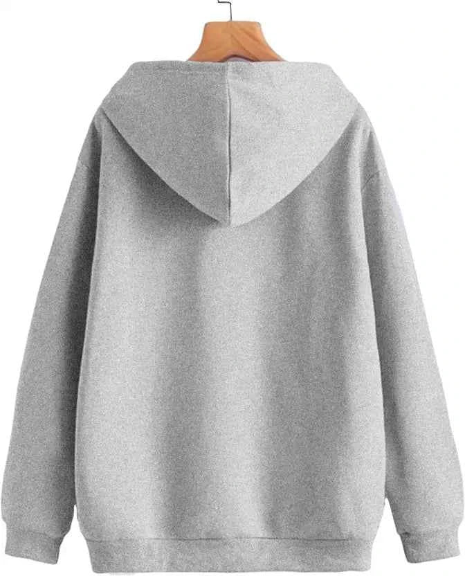 Men Full Sleeve Solid Hooded Sweatshirt