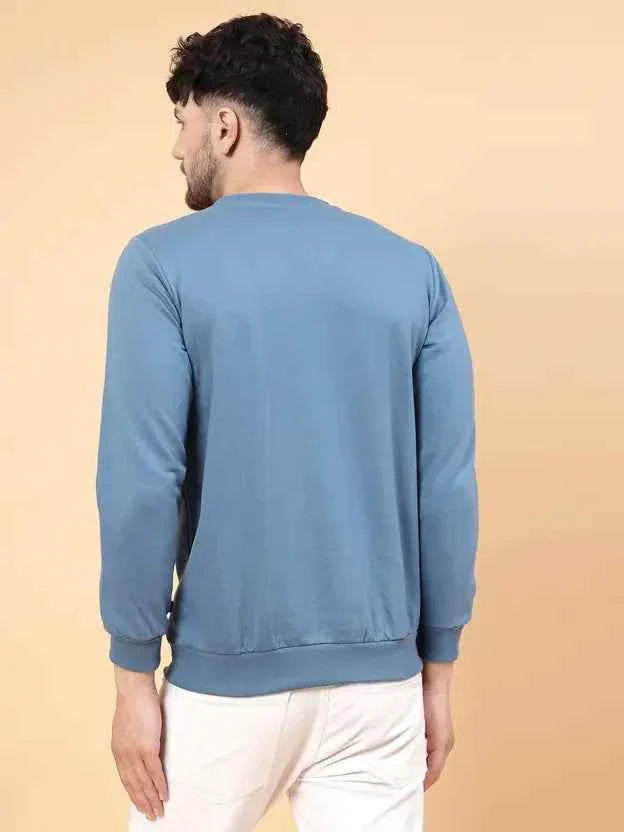 Men Full Sleeve Solid Sweatshirt