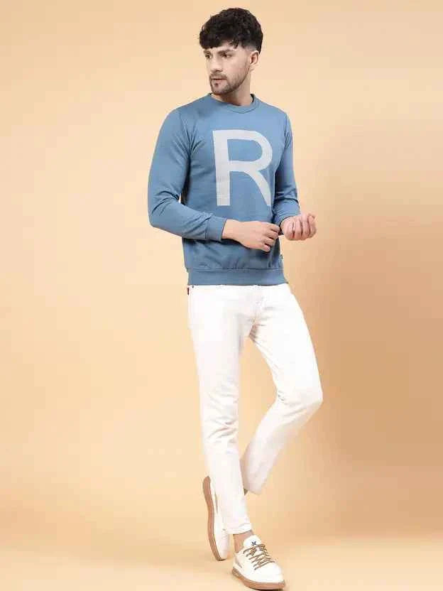 Men Full Sleeve Solid Sweatshirt