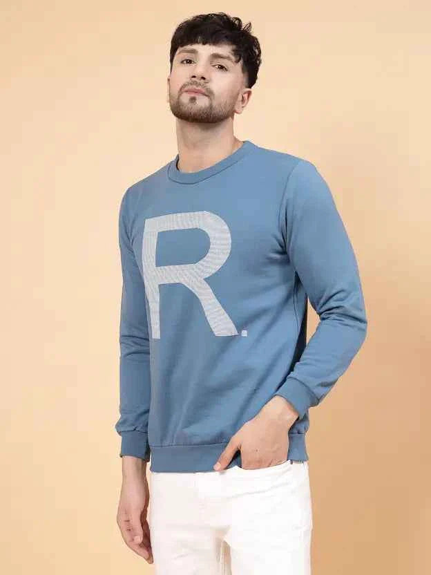 Men Full Sleeve Solid Sweatshirt